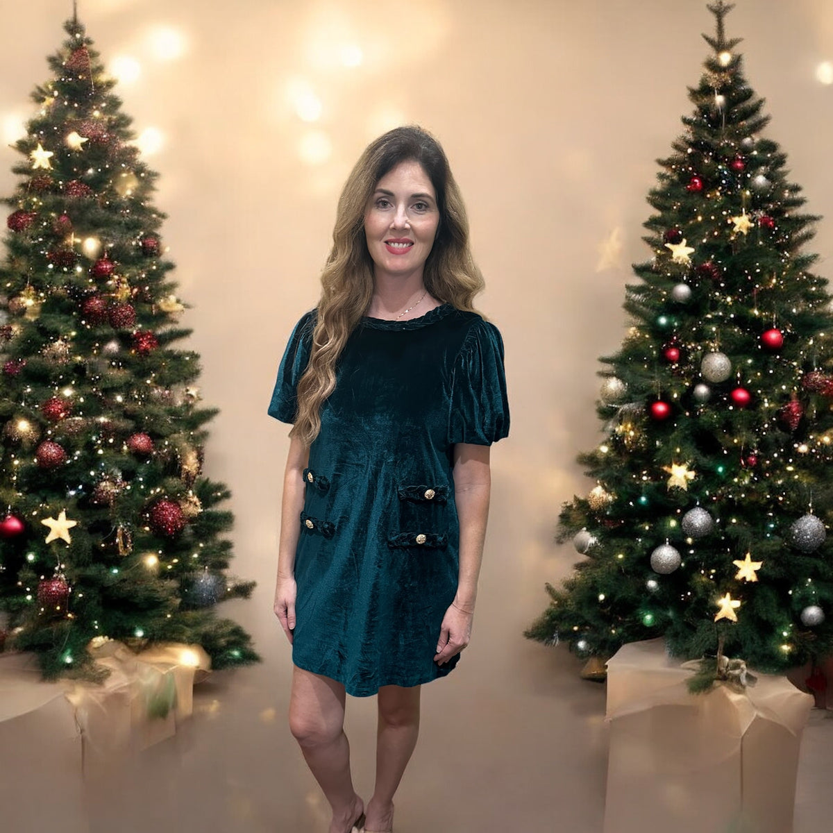 Holiday Velvet Shift Dress