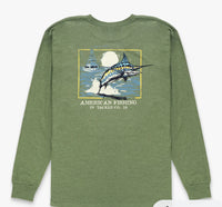 AFTCO Youth Flying Bill LS Tee Army