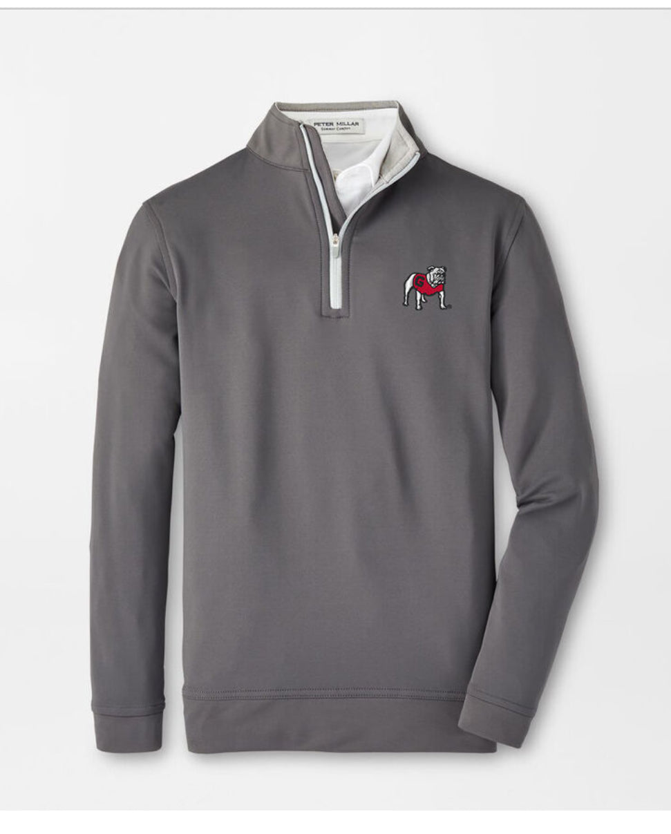 Peter Millar Youth  Quarter zip Grey