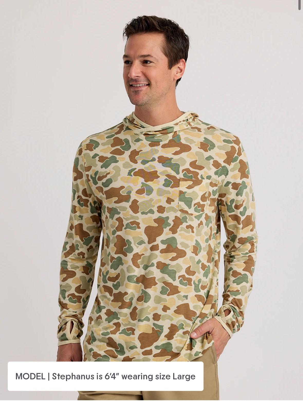 Free Fly Bamboo Lt Wt Hoodie Camo