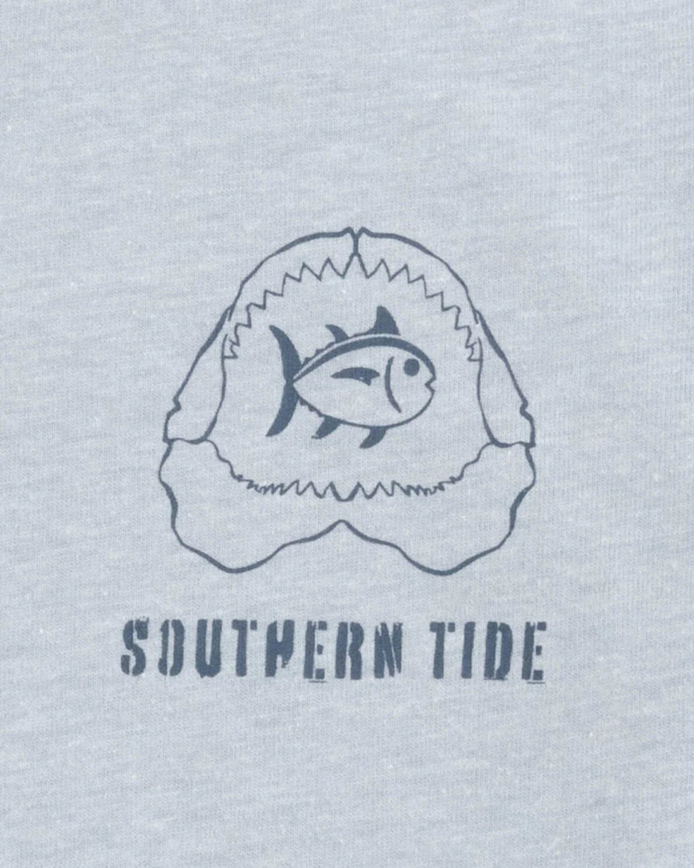 Southern Tide Youth Shark Tee Grey