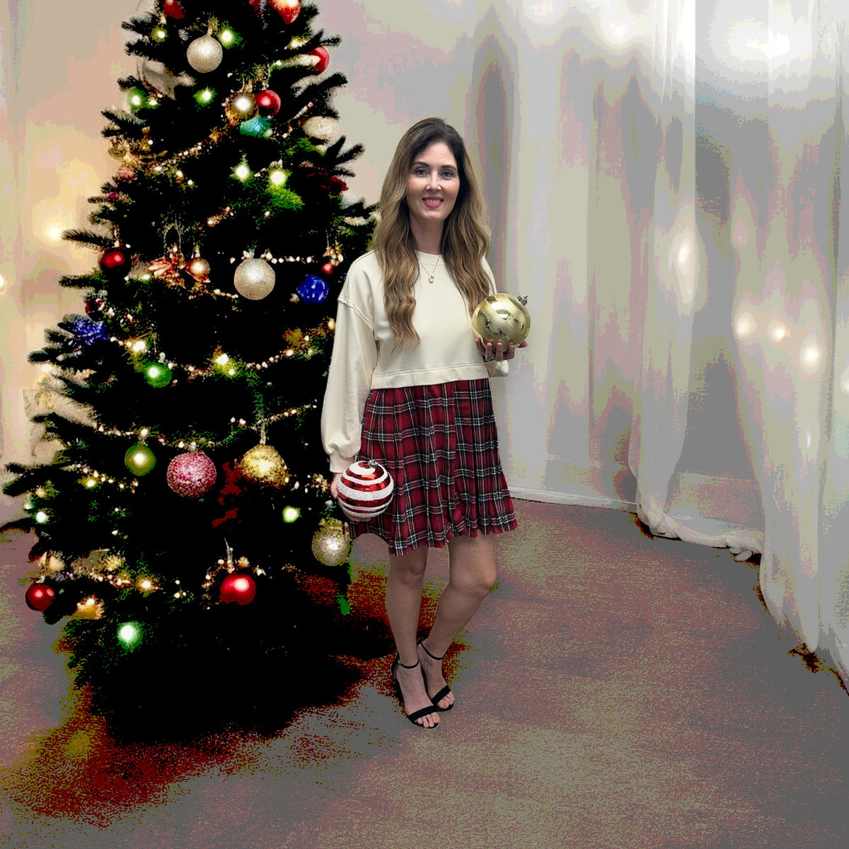 Holiday Plaid Dress