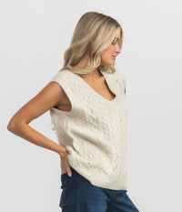 Southern Shirt Cable Sweater Vest