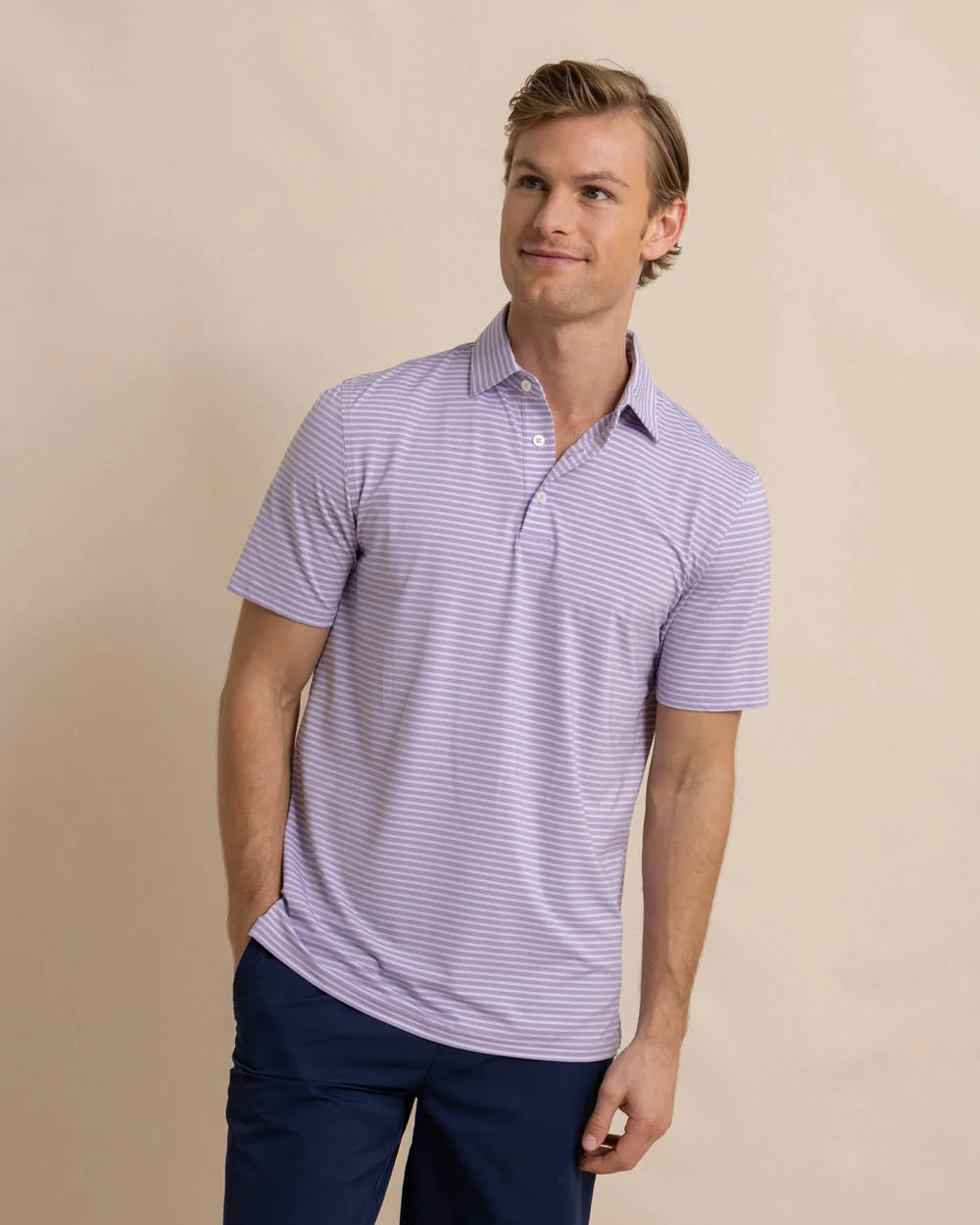 Southern Tide Brrr Beattie Polo Smoke