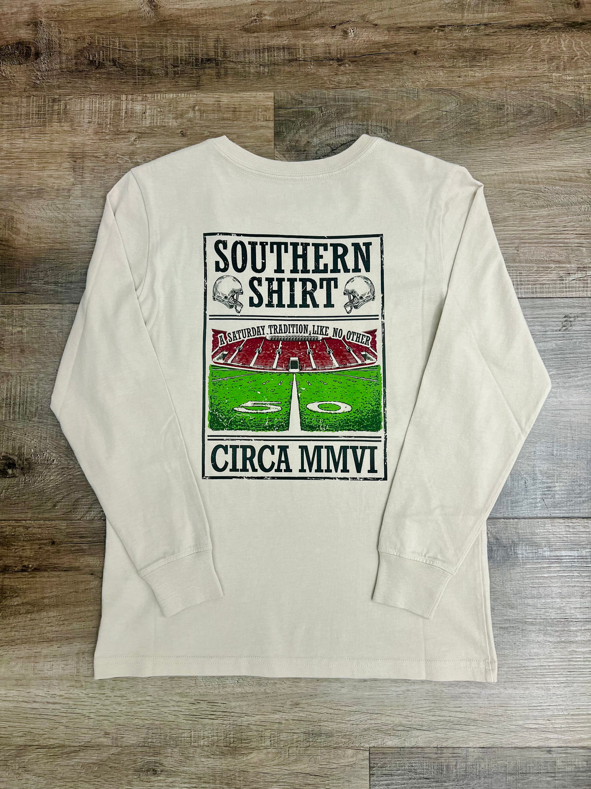 Southern Shirt Youth Saturday Tradition LS Tee Taupe