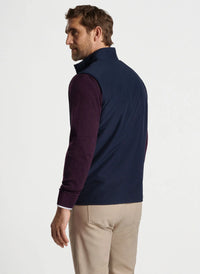 Peter Millar Brentwood Reversible Fleece Vest Navy