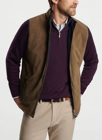 Peter Millar Brentwood Reversible Fleece Vest Navy