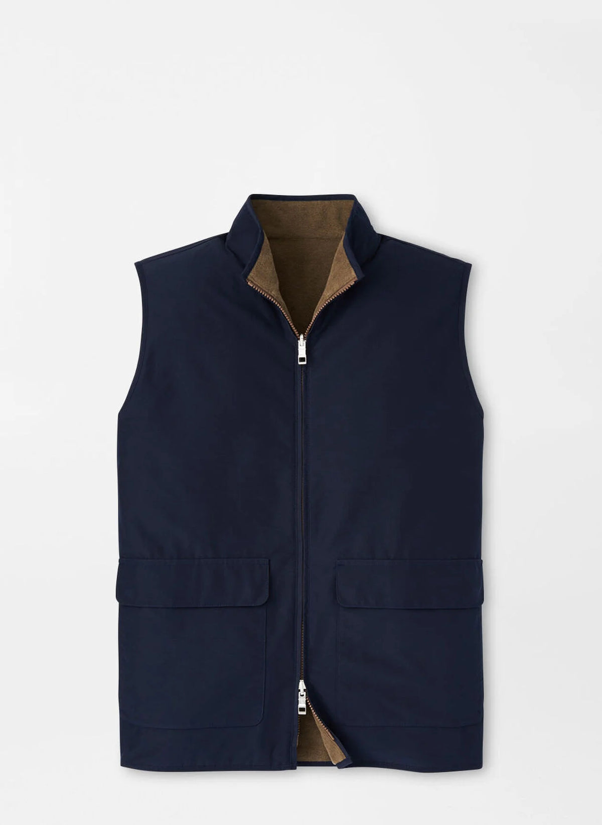 Peter Millar Brentwood Reversible Fleece Vest Navy